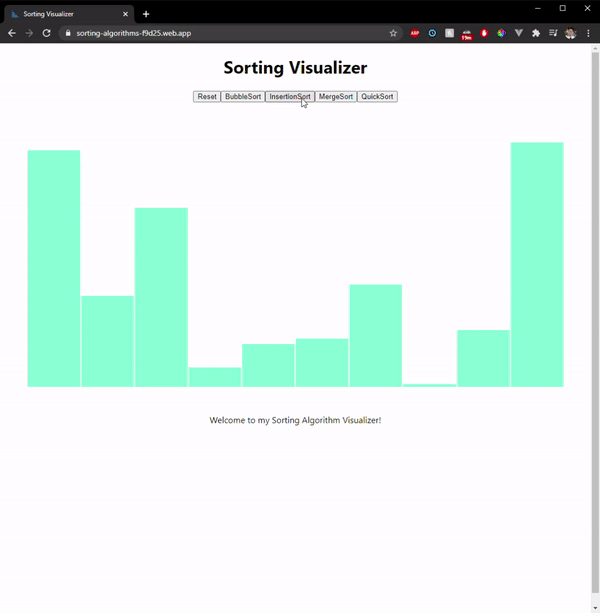 Visualizer Home Page